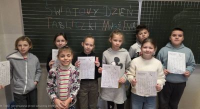 Światowy Dzień Tabliczki Mnożenia w SP2